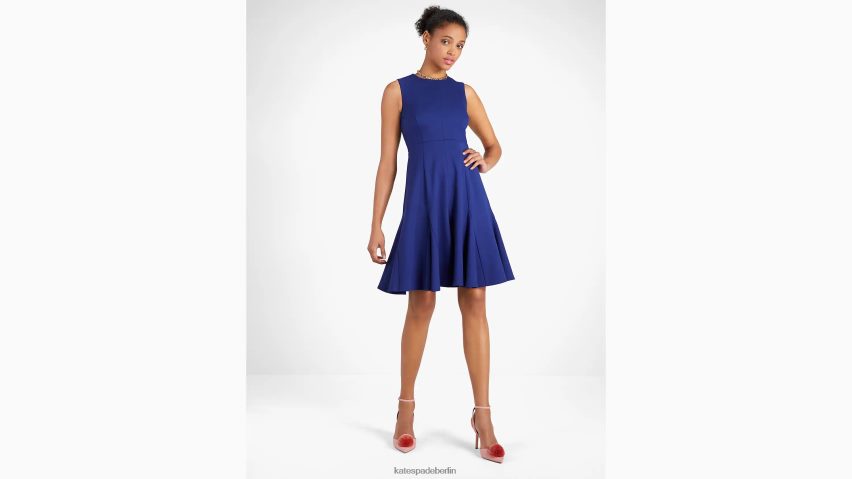 de Kate Spade Frauen Ärmelloses Ponte-Kleid Französische Marine NB82J2861 Bekleidung