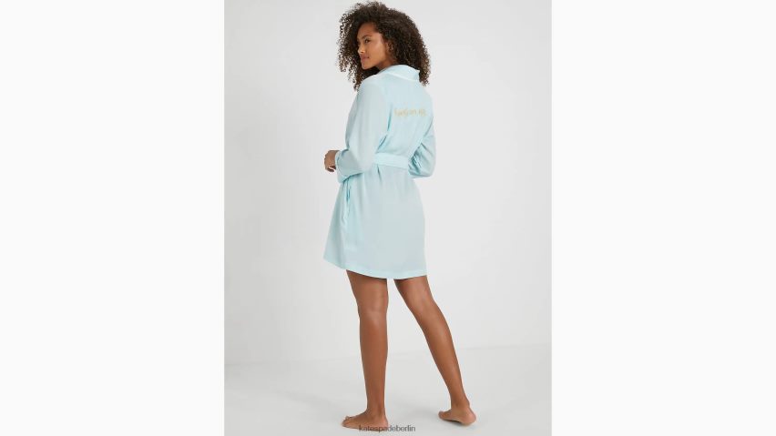 de Kate Spade Frauen Braut-Robe „Happy Ever After“. Aqua NB82J2836 Bekleidung