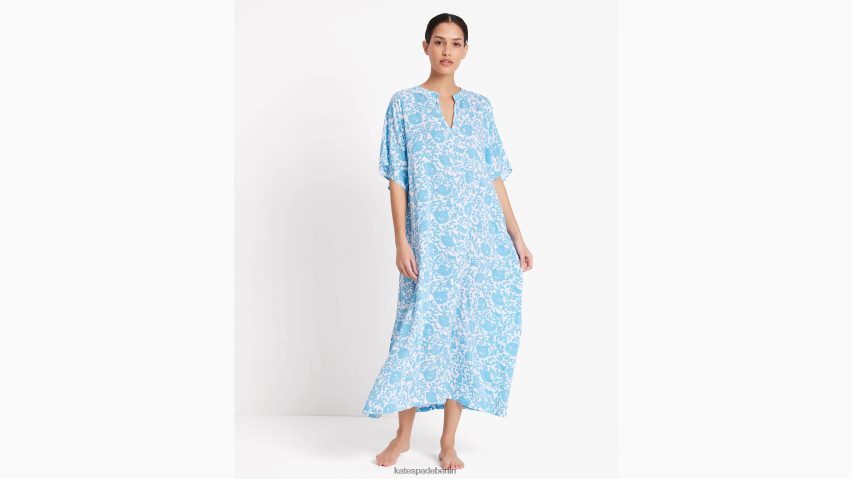 de Kate Spade Frauen Korallenmeerkaftan Korallenmeerblau NB82J2815 Bekleidung
