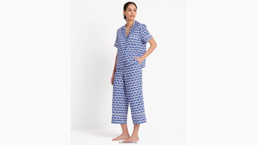 de Kate Spade Frauen Langes Pyjama-Set Shell-Geo NB82J2817 Bekleidung