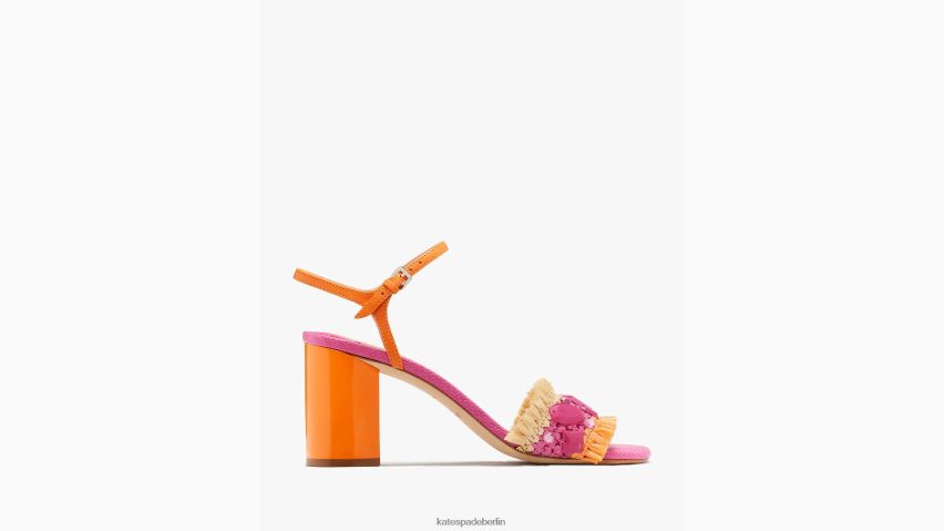 de Kate Spade Frauen Bora-Bora-Sandalen Rosenmarmelade/Natur/Satsuma NB82J2558 Schuhwerk