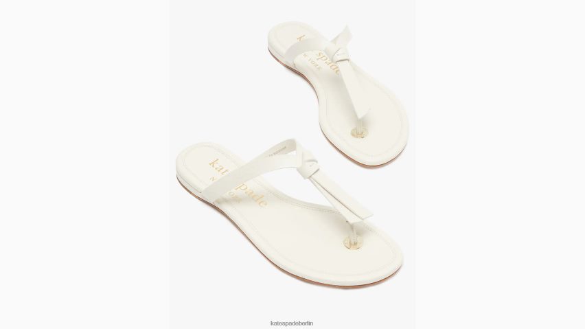 de Kate Spade Frauen Knott Slide-Sandalen Pergament NB82J2569 Schuhwerk