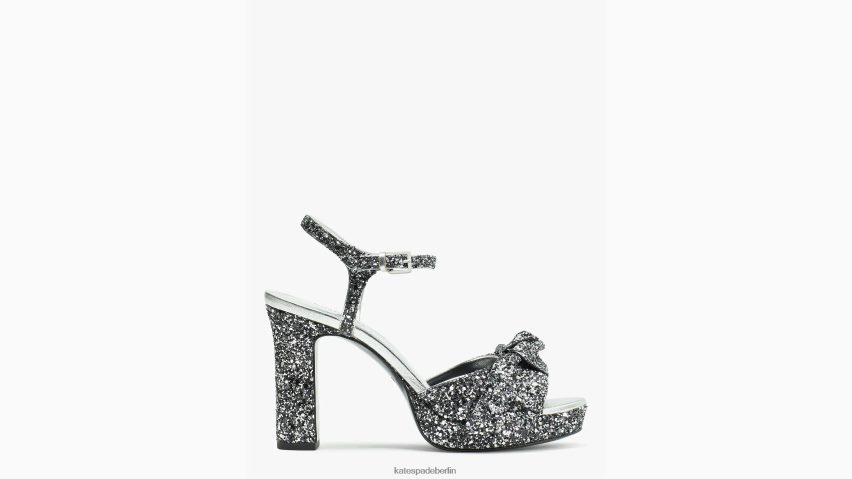 de Kate Spade Frauen Miya-Sandalen schwarzes Silber NB82J2665 Schuhwerk