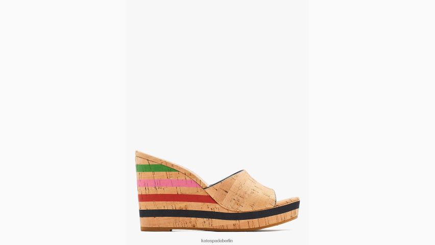 de Kate Spade Frauen Penelope-Plateaukeile natürliches Multi NB82J2493 Schuhwerk