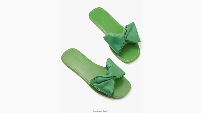 de Kate Spade Frauen Slide-Sandalen mit Bikini-Schleife ks grün NB82J2540 Schuhwerk