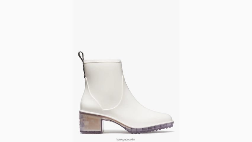 de Kate Spade Frauen Pfützenregenstiefel Pergament/Kristall NB82J2638 Schuhwerk