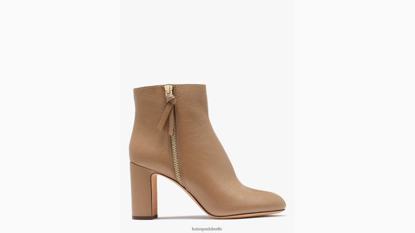 de Kate Spade Frauen Stiefeletten mit geknotetem Reißverschluss rustikales Braun NB82J2651 Schuhwerk