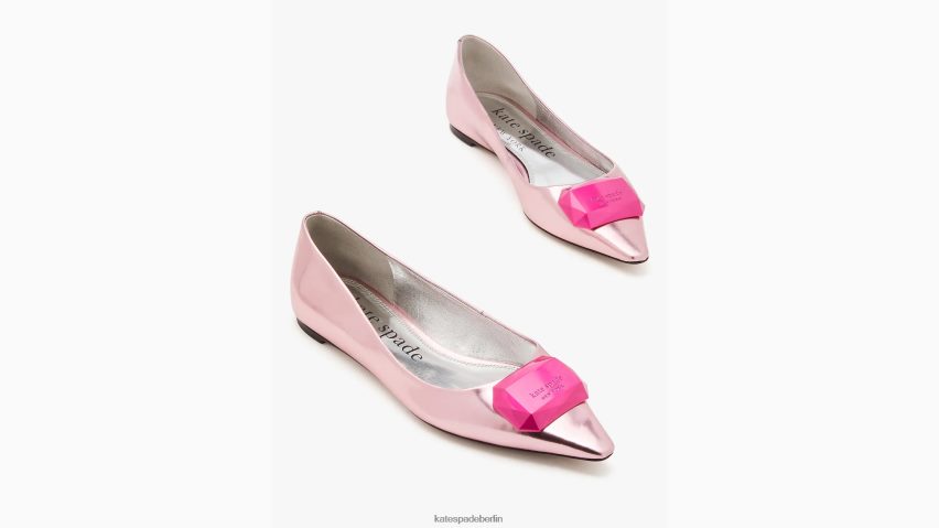 de Kate Spade Frauen Bijou-Wohnungen Medaillon rosa NB82J2629 Schuhwerk