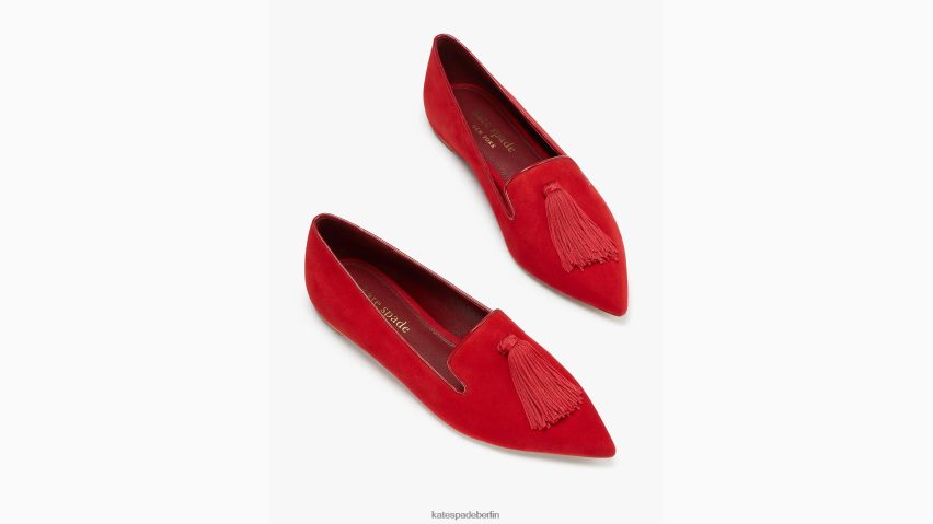 de Kate Spade Frauen Ich liebe Wohnungen tiefes Rubinrot NB82J2642 Schuhwerk