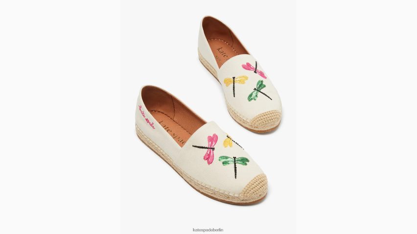 de Kate Spade Frauen Libellen-Espadrilles Pergament multi NB82J2505 Schuhwerk