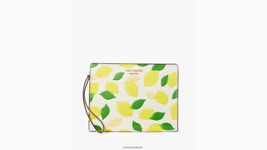 de Kate Spade Frauen Morgan Lemon Toss geprägtes Armband mit Zwickel Pergament multi NB82J2407 Zubehör