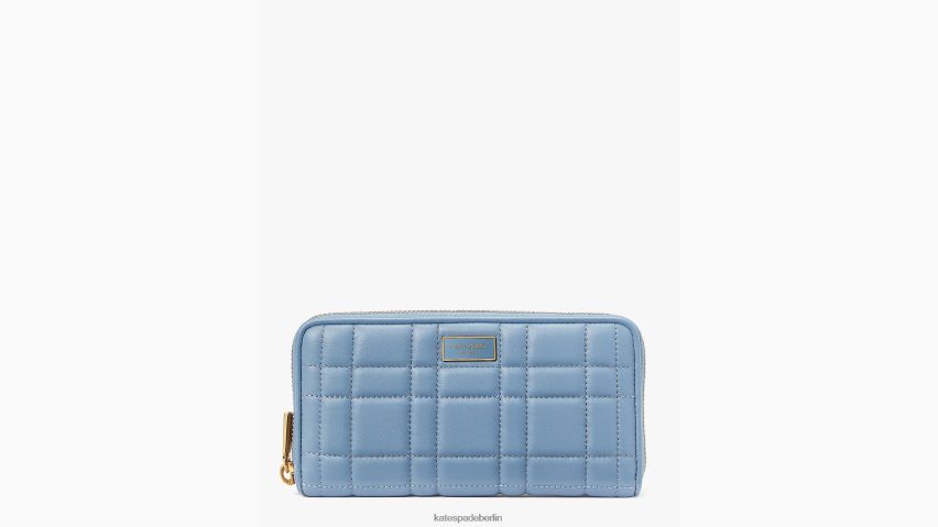 de Kate Spade Frauen Gesteppte kontinentale Brieftasche mit umlaufendem Reißverschluss von Evelyn Mantablau NB82J2395 Zubehör