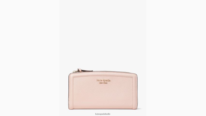 de Kate Spade Frauen Schlankes Portemonnaie mit Knotenreißverschluss Mochi-Rosa NB82J2386 Zubehör