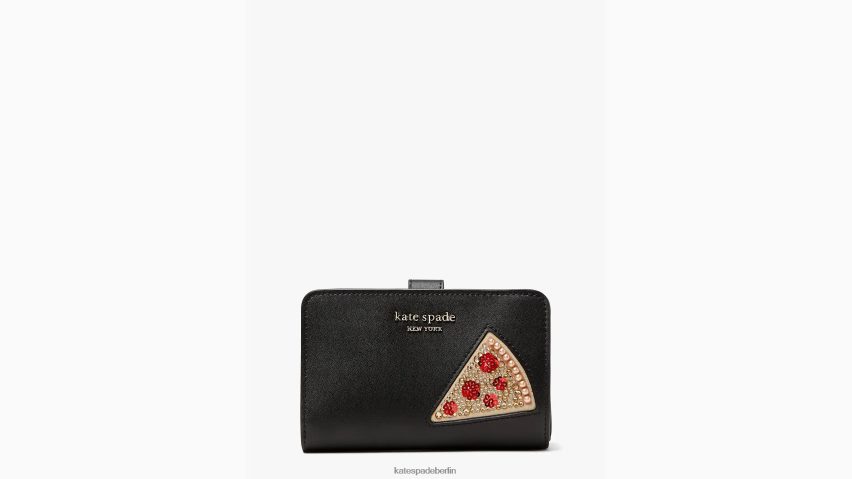de Kate Spade Frauen auf einer kompakten Roll-Slice-Geldbörse schwarz-multi NB82J2403 Zubehör