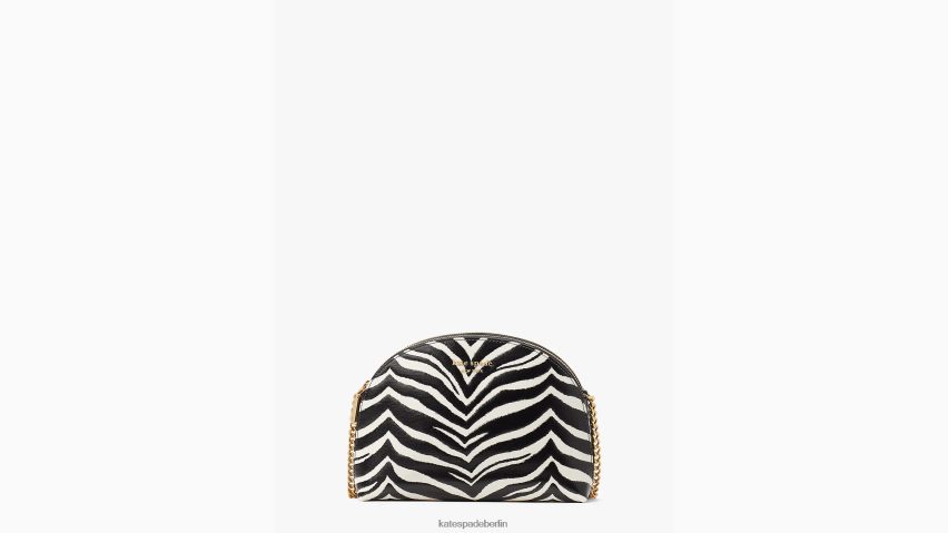 de Kate Spade Frauen Morgan Umhängetasche mit Zebraprägung und doppeltem Reißverschluss schwarz-multi NB82J2477 Zubehör