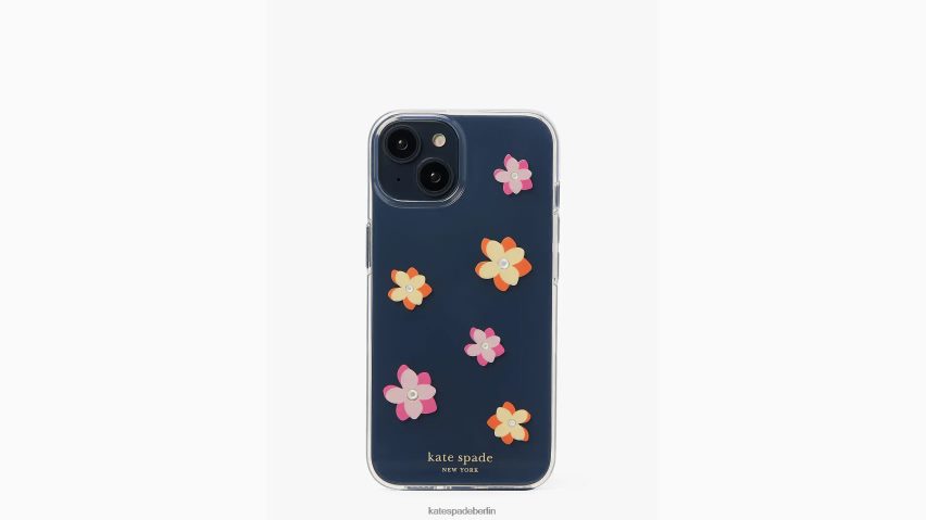 de Kate Spade Frauen Blumen und Duschen iPhone 14 Hülle klares Multi NB82J21425 Zubehör