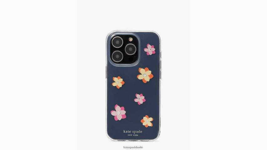 de Kate Spade Frauen Blumen und Duschen iPhone 14 Pro Hülle klares Multi NB82J21411 Zubehör