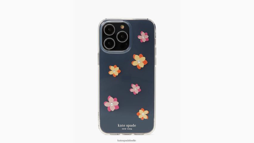 de Kate Spade Frauen Blumen und Duschen iPhone 14 Pro Max Hülle klares Multi NB82J21417 Zubehör