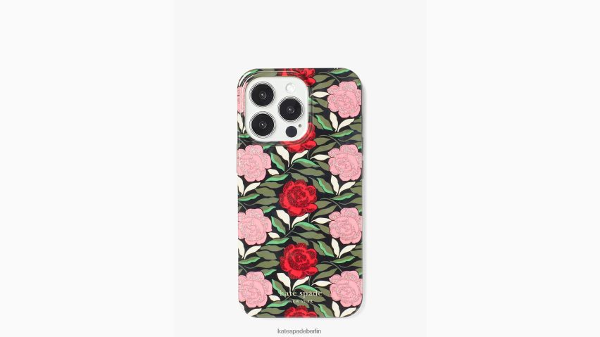 de Kate Spade Frauen Rosengarten-Glitzer-iPhone-13-Pro-Hülle schwarz-multi NB82J21439 Zubehör