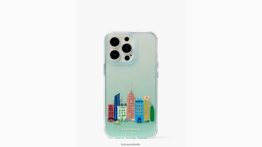 de Kate Spade Frauen iPhone 13 Pro-Hülle mit Skyline der Stadt multi NB82J21315 Zubehör