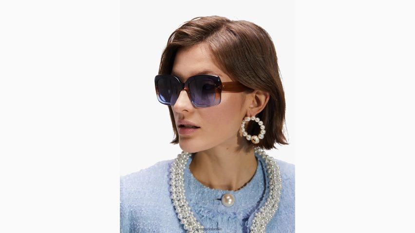 de Kate Spade Frauen Bellamys Sonnenbrille blau/beige NB82J21376 Zubehör