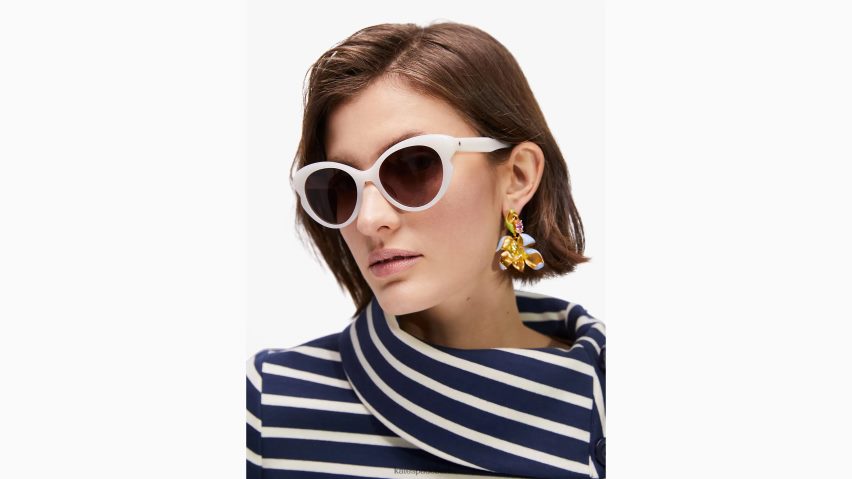 de Kate Spade Frauen Elina-Sonnenbrille Weiß NB82J21370 Zubehör