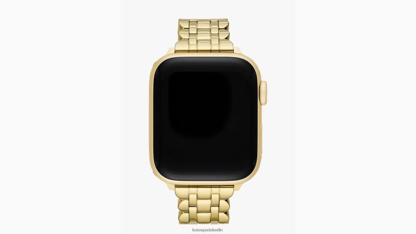de Kate Spade Frauen Goldfarbenes, gewelltes Edelstahlarmband mit 38/40-mm-Band für die Apple Watch Gold NB82J21148 Zubehör