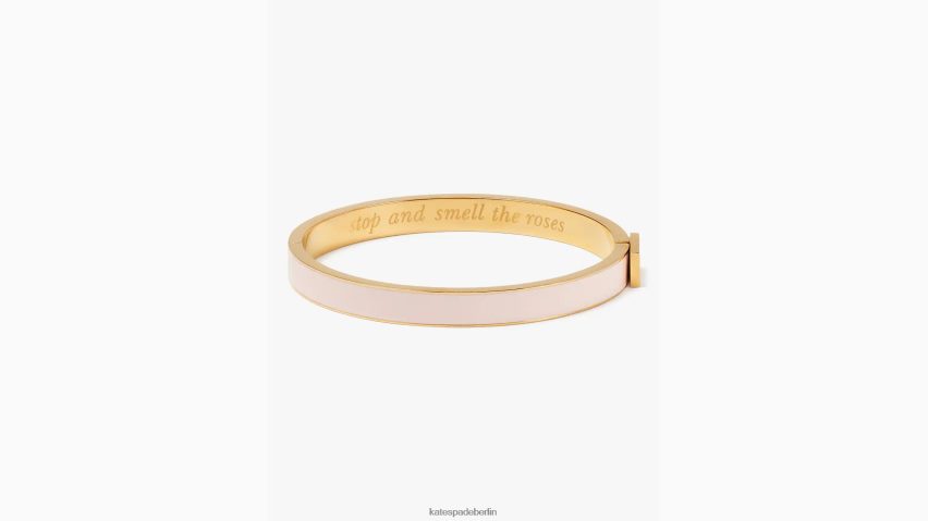 de Kate Spade Frauen Halten Sie inne und riechen Sie den dünnen Idiom-Armreif der Rosen erröten NB82J21031 Zubehör