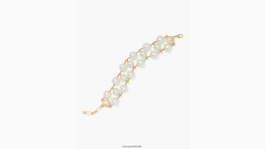 de Kate Spade Frauen Perlen auf Perlenarmband creme/gold NB82J21240 Zubehör