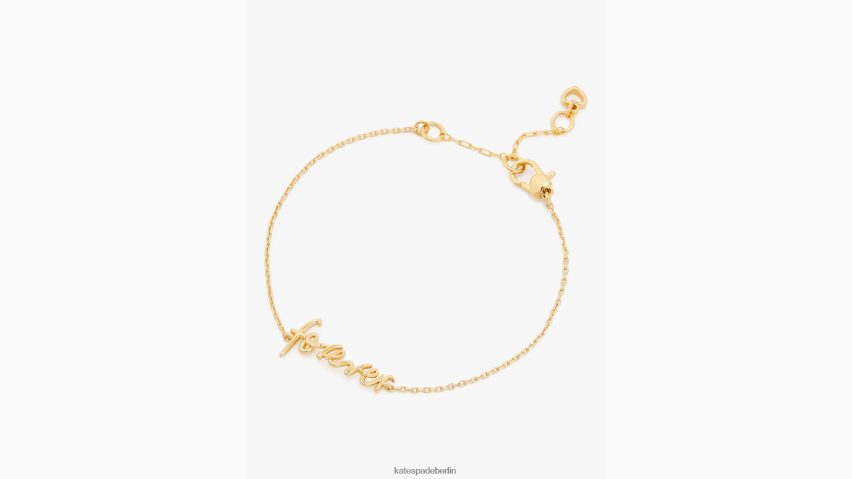 de Kate Spade Frauen Sagen Sie „Ja für immer“-Armband Gold NB82J21142 Zubehör