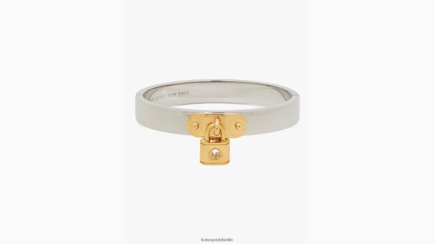 de Kate Spade Frauen Schloss und Charm-Armreif Silber Gold NB82J21204 Zubehör