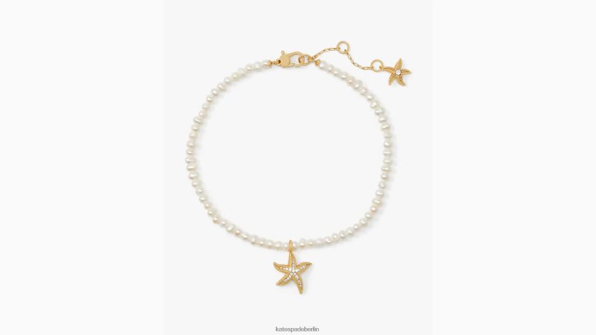 de Kate Spade Frauen Seestern-Perlen-Fußkettchen klares Multi NB82J2981 Zubehör