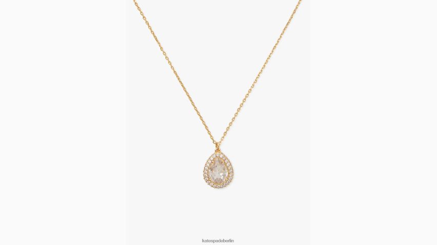 de Kate Spade Frauen Brillanter Statement-Halo-Mini-Anhänger mit Pavé-Fassung klar/gold NB82J21181 Zubehör
