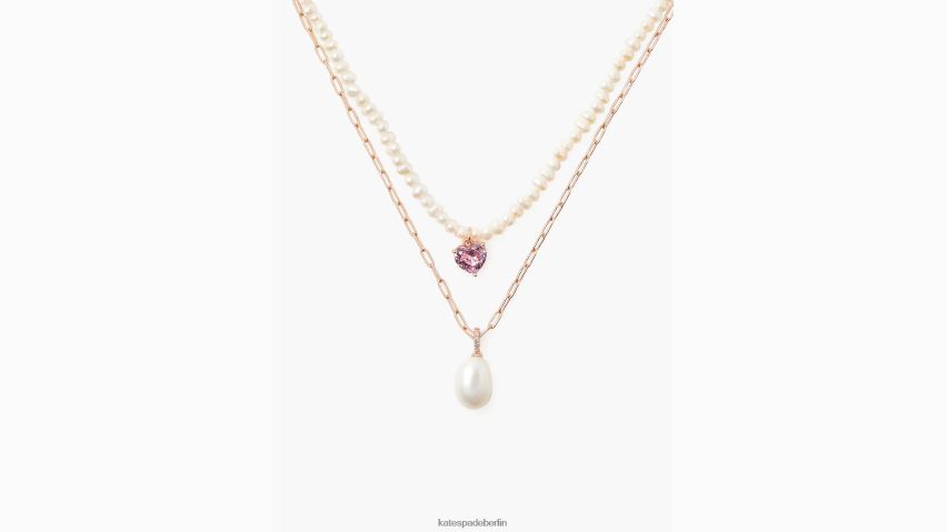 de Kate Spade Frauen „My Love“-Doppelstrang-Halskette rosa multi NB82J21247 Zubehör