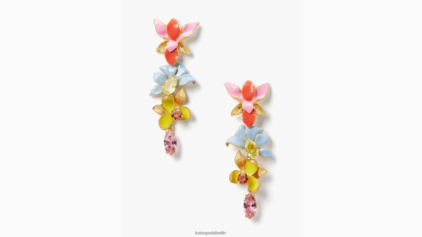 de Kate Spade Frauen Blumen-Raserei-Statement-Ohrringe multi NB82J21110 Zubehör