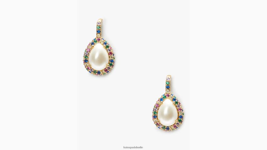 de Kate Spade Frauen Brillante Halo-Ohrhänger mit Pavé-Fassung creme multi NB82J21084 Zubehör