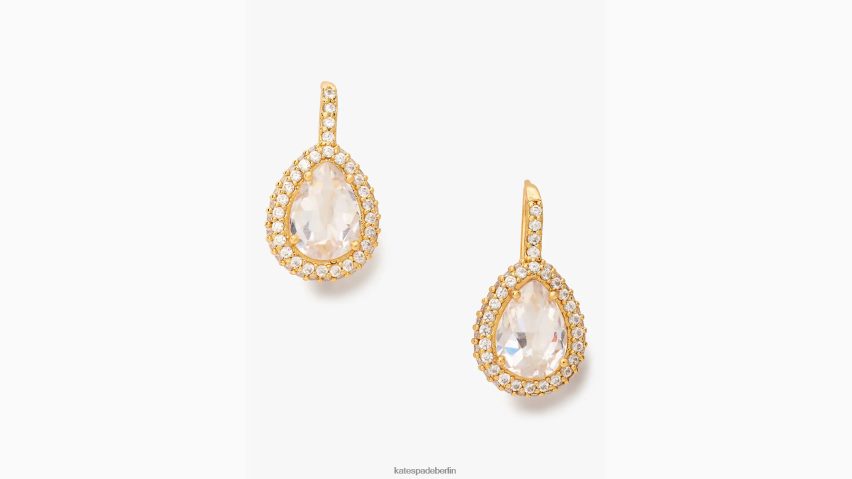 de Kate Spade Frauen Brillante Halo-Ohrhänger mit Pavé-Fassung klar/gold NB82J21115 Zubehör