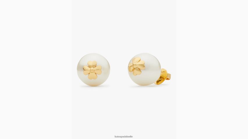 de Kate Spade Frauen Perlen auf Perlensteckern creme/gold NB82J21216 Zubehör