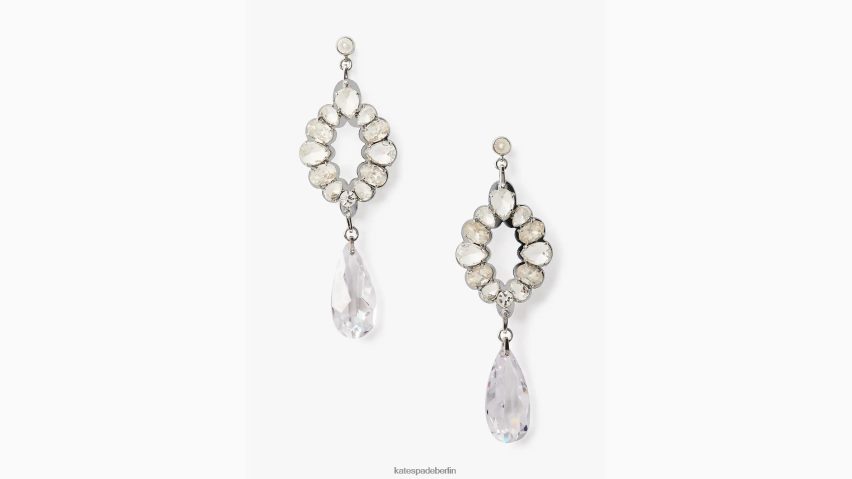 de Kate Spade Frauen Tropfenohrringe mit geschliffenem Kristall klar/silber NB82J21255 Zubehör