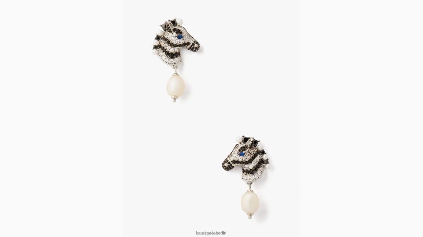 de Kate Spade Frauen Verdienen Sie sich Ihre gestreiften Ohrhänger schwarz-multi NB82J21250 Zubehör