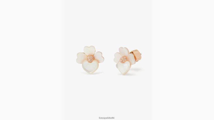 de Kate Spade Frauen kostbare Stiefmütterchen-Nieten Creme-Multi/Roségold NB82J21175 Zubehör