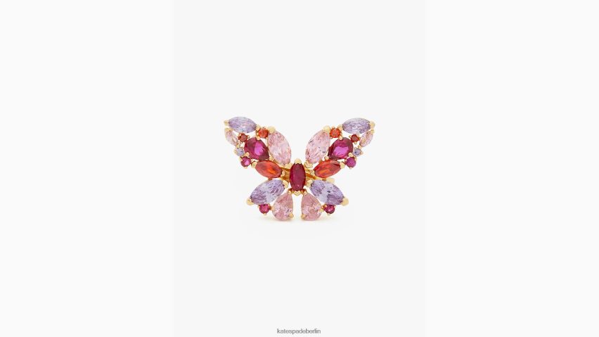 de Kate Spade Frauen Social-Butterfly-Statement-Ring rosa multi NB82J21108 Zubehör