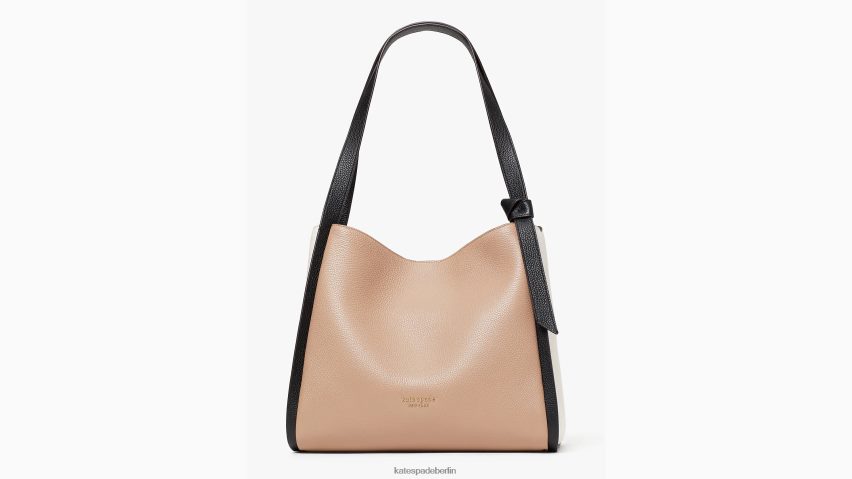 de Kate Spade Frauen Große Umhängetasche in Knott-Farbblockoptik Kraftpapier multi NB82J2156 Zubehör