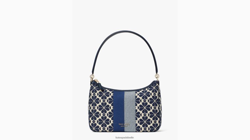 de Kate Spade Frauen Kleine, wandelbare Umhängetasche von Sam mit Blumen-Jacquard-Streifen blau mehrfarbig NB82J2270 Zubehör