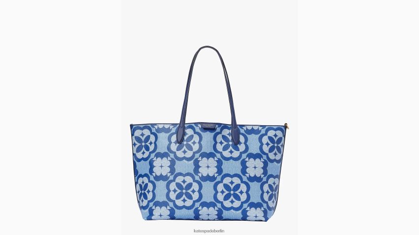 de Kate Spade Frauen Große Sutton-Tasche mit Blumenmonogramm Weltraum Multi NB82J2203 Zubehör