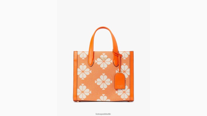 de Kate Spade Frauen Kleine Manhattan-Tasche aus zweifarbigem Canvas mit Blumenmuster satsuma multi NB82J2285 Zubehör