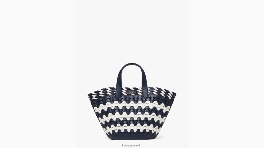 de Kate Spade Frauen Kleine Tragetasche aus Leder mit Zickzackmuster Blazer blau multi NB82J2252 Zubehör