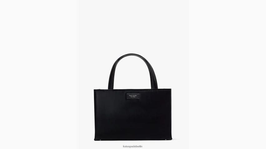 de Kate Spade Frauen Kleine Tragetasche „Sam Icon“ aus Leder Schwarz NB82J2220 Zubehör