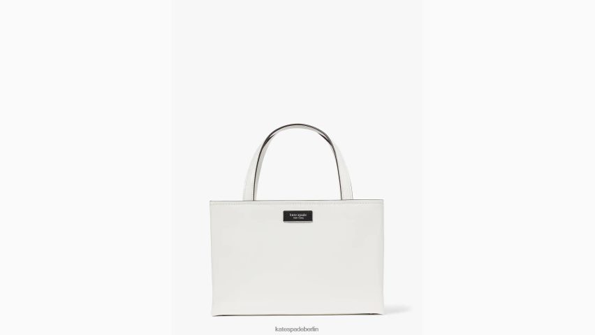 de Kate Spade Frauen Kleine Tragetasche „Sam Icon“ aus Leder echtes Weiß NB82J2219 Zubehör