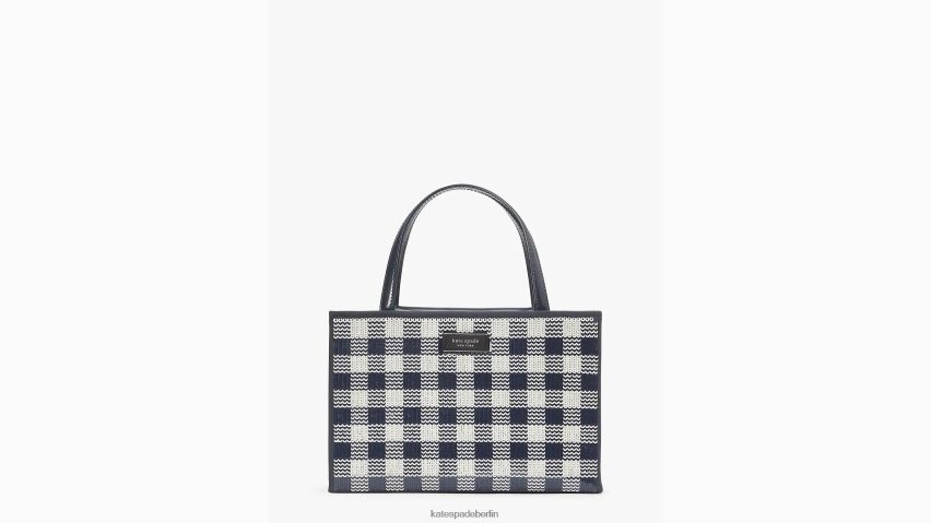 de Kate Spade Frauen Kleine Tragetasche mit Gingham-Pailletten von Sam Icon Blazer blau multi NB82J2215 Zubehör